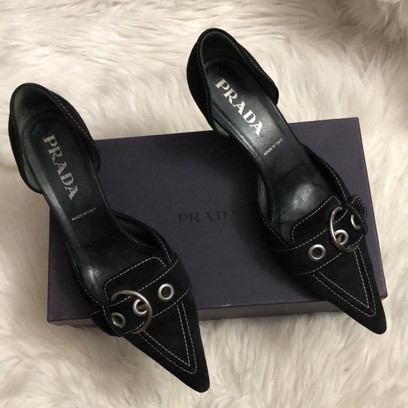 🌺🌺🌺Prada shoes size 39 1/2 black - Picture 3 of 8
